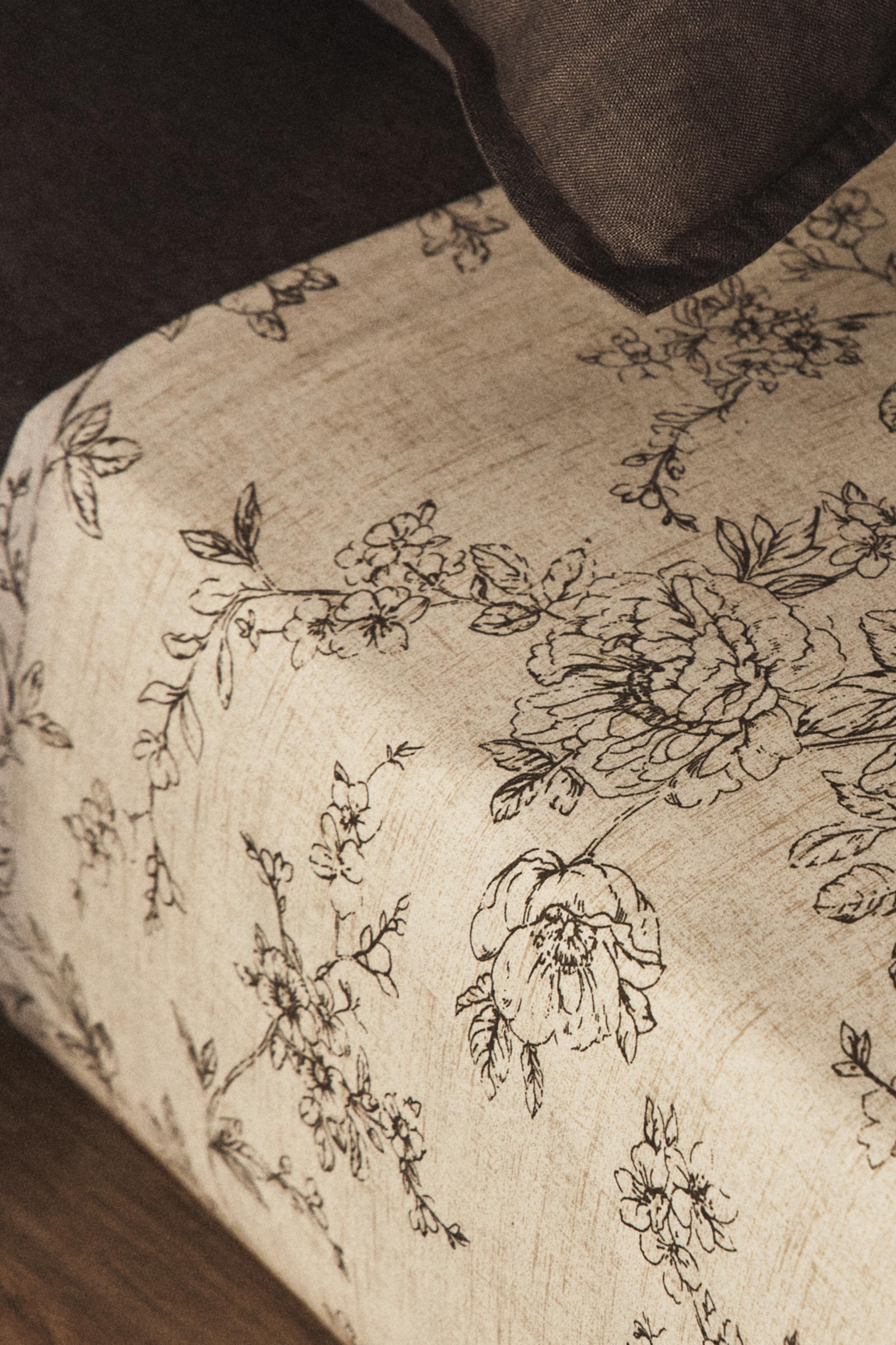 FLORAL PRINT FLAT SHEET